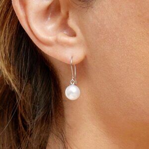 Genuine Pearl Drop Earrings